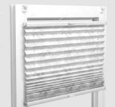 Шторы Плиссе - Самоа белый на пластиковые окна