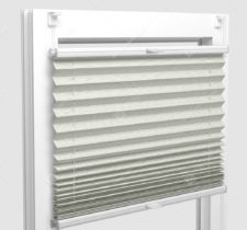 Шторы Плиссе - Скио перл светло-бежевый на пластиковые окна