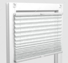 Шторы Плиссе - Тивали белый на пластиковые окна