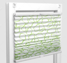 Шторы Плиссе - Тивали лайм на пластиковые окна