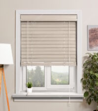 Деревянные жалюзи 50 мм, цвет 56 Серо-бежевый