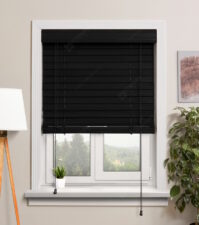 Деревянные жалюзи 50 мм, цвет 63 Черный